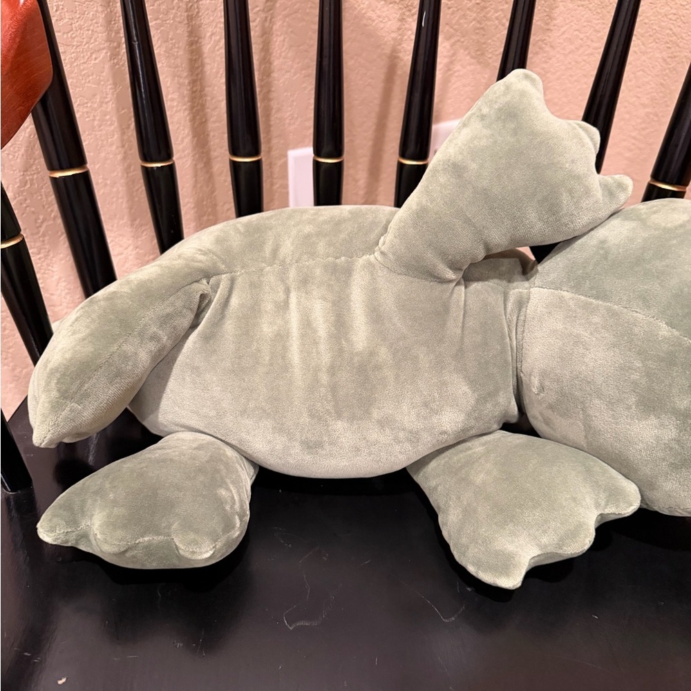 NWT Dinosaur Weighted Plush Kids' Throw Pillow Green - Pillowfort™ - Picture 8 of 9